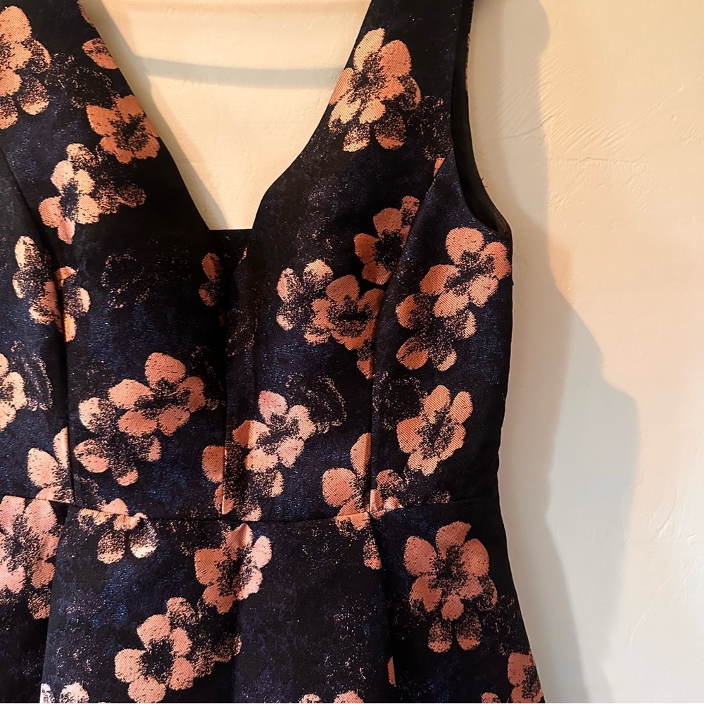 Betsey Johnson Fit and Flare Floral Jaquard Dress - Picture 3 of 12
